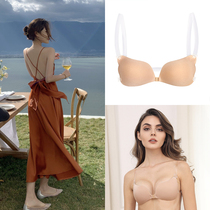 newbra chest stickers invisible anti-bump gathering anti-sagging female summer wedding dress sling big chest small breast patch