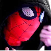 Douyin Spider-Man Headgear Mask Adult Children Mask Super Black Spider Eyes Movable