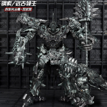 Black Mamba deformation toy genuine alloy Optimus Prime dinosaur steel cable lock car robot model hand