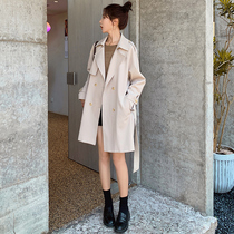 Inglées Pop Wind Coat Jacket Woman Mid 2023 Spring new casual Fashion small sub 100 lap dresses
