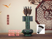 Pot game props antique children wooden pot arrow branch bow and arrow head kindergarten company activity projection pot throwing pot