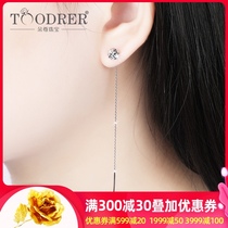 Platinum earrings womens fashion car flower hemisphere platinum earrings pt950 earrings personalized earrings stud gifts