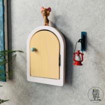 Solid Wood Solid Switch Patch Socket Decoration Medieval Door Courtyard Nafu Xiangrui Wall Decoration Free Of Nail Super Sticky Zone Free Mail