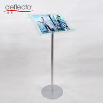 Dido A4 Acrylic data rack Floor display stand Vertical sales department Hotel restaurant flyer data rack