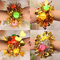 Children's performance dance props kindergarten dancing wrist flower games opening ceremony entrance bell bracelet