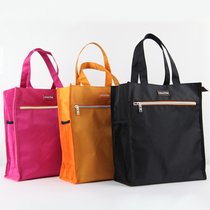 Pegger portable file bag student B5 waterproof storage bag rice box bag ball pattern thick canvas zipper bag tuition bag