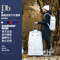 Db men and women outside skating travel consignment trolley case wheeled tow ski bag 60L90L Norway Tide brand High Street Outdoor