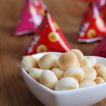 Japanese Morinaga high calcium small steamed buns baby molars Bobo cookies baby snacks milk beans supplementary food