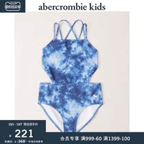 abercrombie kids girls high collar hollowed out one-piece swimsuit 308288-1 AF