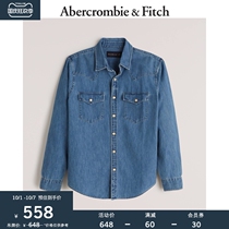 Abercrombie & Fitch Men Button Up Denim Top Shirt 309121-1 AF