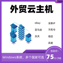 US VPS Foreign trade cloud host Large bandwidth unlimited streaming server Overseas Amazon shop building site IP station group