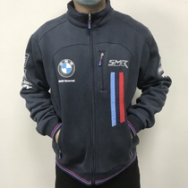 2021 New BMW MOTO GP locomotive riding suit casual jacket plus cotton warm stand collar racing sweater