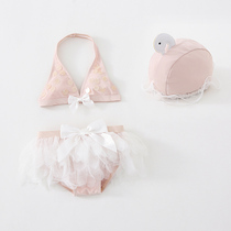 Childrens swimsuit female baby cute split bikini swimsuit little girl princess yarn skirt quick-drying swimsuit New