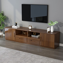All solid wood TV cabinet Coffee table combination Light luxury modern Chinese style small apartment living room floor cabinet Household simple film and television cabinet