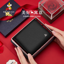 Rice Straw Man Wallet Men Tide Card 2021 New Genuine Leather Deer Leather Upscale Minimalist Fashion Short Money Clip Leather Clip