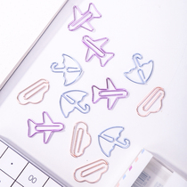 Deli shaped color paper clip Creative paper clip Cute and interesting shaped cartoon paper clip metal shape
