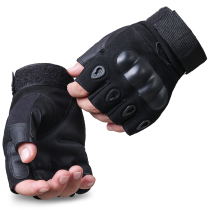 Shield Lang black half-finger tactical riding gloves male Special Forces fans fighting equipment mountaineering non-slip gloves protective gear