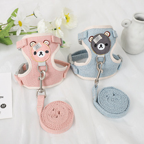 Vest-type Puppy Traction Rope Teddy Giri Dolls Big-bear Small Dog Chest Braces for Dog Rope Dog Chain Pet Supplies