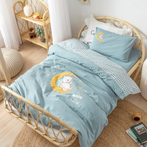  Class A childrens kindergarten pure cotton quilt mattress three-piece six-piece bed sheet quilt cover special for baby admission with core