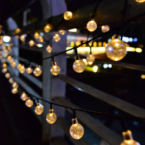 Solar light outdoor garden light LED colorful string light waterproof garden villa decoration star light string flashing light Belt