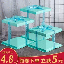 4 6 8 8 inch birthday cake box 4 6 8 10 12 inch plus high square box handbag box transparent