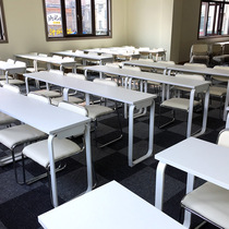 Educational institutions student training desk and chair combination staff double desk and chair training table long table activity conference table