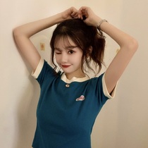 Short sleeve T-shirt 2021 new summer large size women's design feeling small small small shirt jacket European station European goods tide