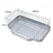 Fried Oil Strips Pan Commercial Accessories Stainless Steel Oil Strips Rack Oil Strips Blue Thickened Square Pan Barbecue Dumplings Fish Trays
