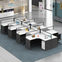 Office Furniture Staff Desk 6-Person Combination Card Staff 4-Person Table and Chair Simple Modern Work Position