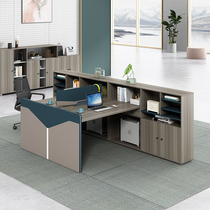 Oufan staff desk table and chair combination finance Table 2 4 6 office office furniture computer staff table