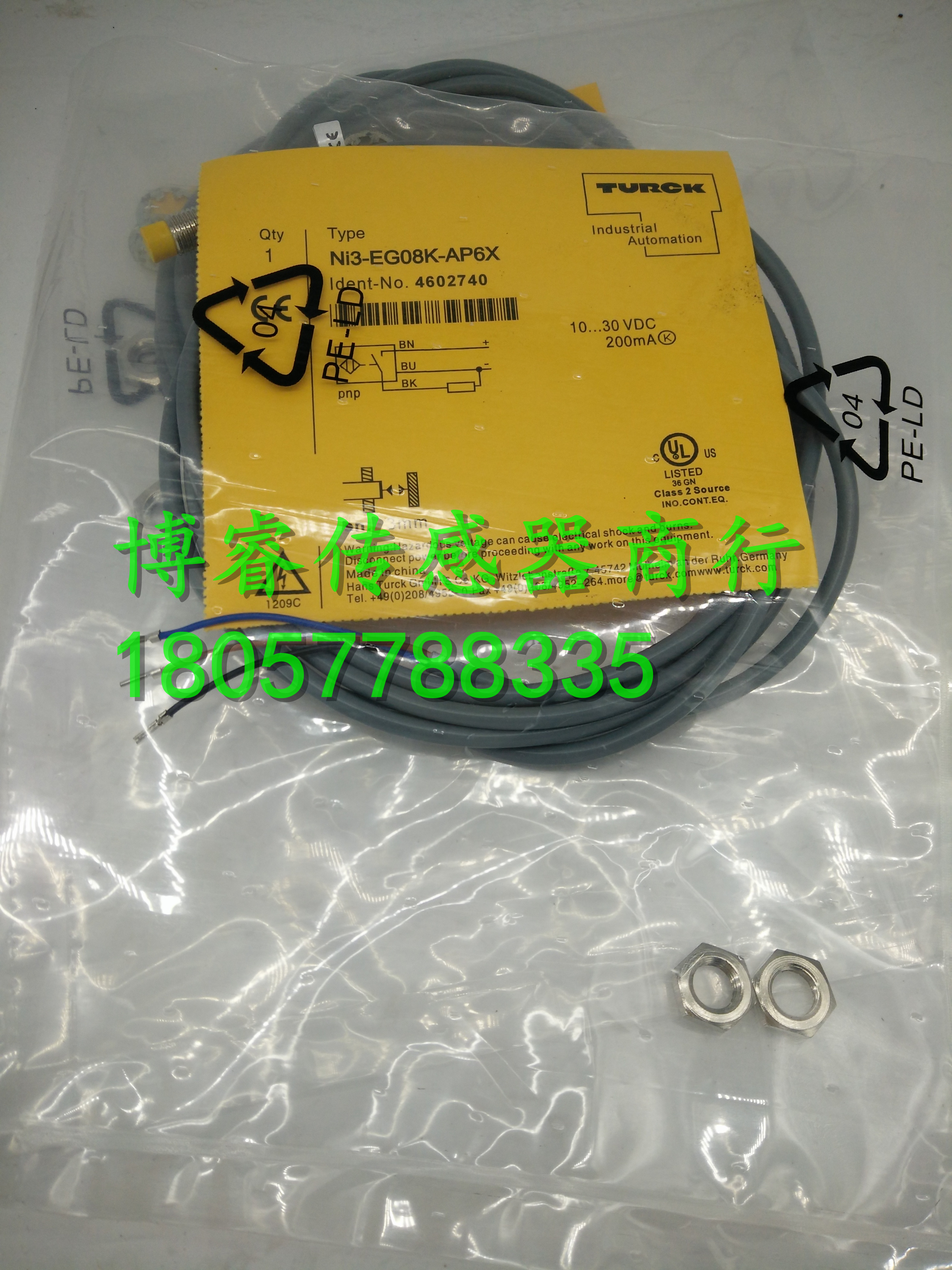 NEW TURCK BI5-S18-AD4X INDUCTIVE PROXIMITY SENSOR