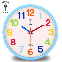 Polaris fashion living room silent wall clock modern creative clock bedroom classroom kindergarten childrens room quartz clock