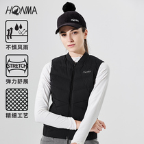 HONMA2021 winter new golf ladies down horse clip baseball collar elastic water repellent lightweight and portable