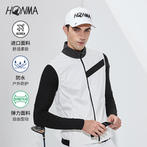 HONMA2021 autumn and winter new mens horse clip Korean imported fabric stand collar design soft and comfortable