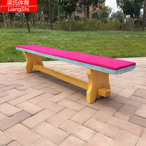Dance stool gymnastics bench exercise stool balance stool bench bench 2 meters 3 meters reinforced pine gymnastics stool velvet cloth face professional
