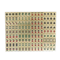 Copper Mahjong handmade polished home mahjong travel mini cartoon little mahjong brand travel boutiers with folding wooden table