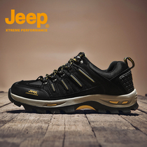 JEEP black mens shoes 2021 autumn new outdoor travel hiking shoes casual non-slip hiking shoes mens trendy shoes