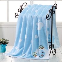 Baby bath towel cotton padded newborn super soft absorbent children children increase towel is cute Korean winter