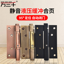  Invisible door hinge spring Hydraulic door closer Household automatic door closer Buffer door spring artifact closure device
