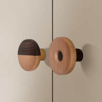 Cabinet door handle modern simple cute wardrobe cabinet drawer semi-circular original solid wood childrens room wardrobe handle