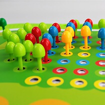 Mushroom nail puzzle Childrens Board educational toy variable intelligence species small beads large smart combination building blocks