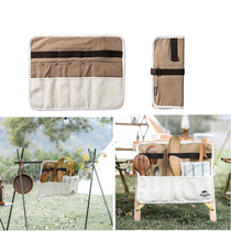 Outdoor picnic kitchenware tableware storage bag self driving camping portable chopsticks paper towel knife fork spoon cloth bag hanging bag