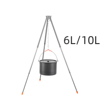 NH hustle 10L outdoor pot tripod cauldron 6-8 people picnic picnic cooking pot soup pot marching pot stand