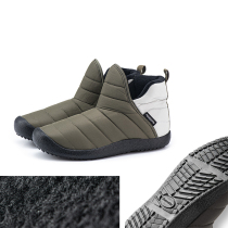 NH warting warm and velvet cotton shoes non-slip medium-proof anti-splashing boots indoor outdoor thickened camp shoes for men and women