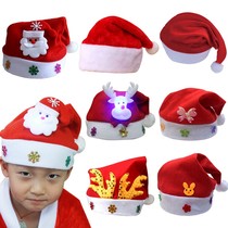 Sparkling golden velvet Christmas hat Christmas hat old man hat golden snowflake children Christmas hat