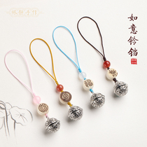 Lin Jing handmade lanyard couple Palace Bell mobile phone chain pendant men and women creative car keychain U disk bag hanging ornaments