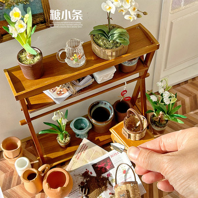 taobao agent Sugar Barga House mini vase Flower House micro -shrinking flower pot baby uses a flower props model 12 points and 6 points Blythe