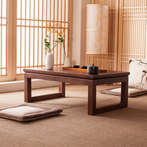 Japanese tatami tea table Kang table modern simple window table Sun table solid wood small table Zen low table
