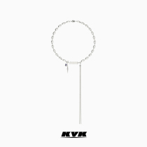  KVK potential series asymmetrical tassel combination necklace Light luxury niche female clavicle chain design sense summer simplicity