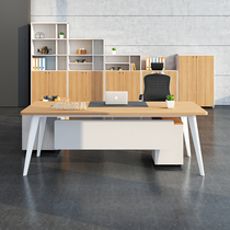 Boss desk simple modern manager desk office furniture table and chair combination single large class desk chief desk